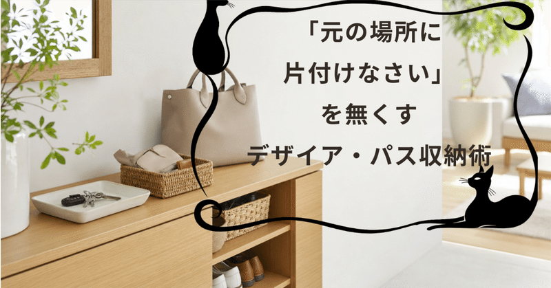 玄関やリビングで使える「デザイア・パス収納」の作り方