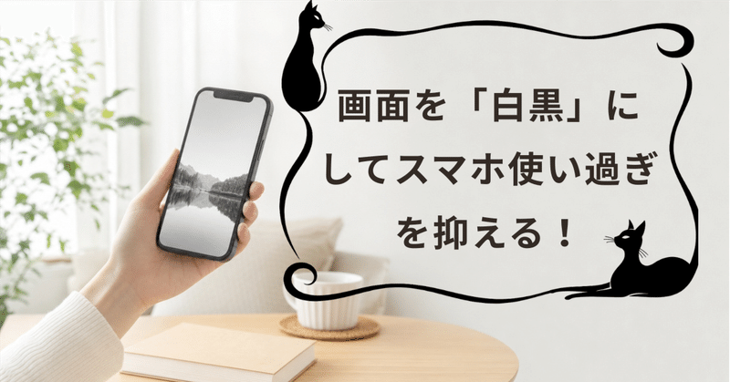 寝る前のSNS欲を抑える白黒スマホ術