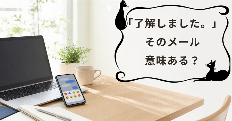 「了解しました」だけのメール、本当に必要？