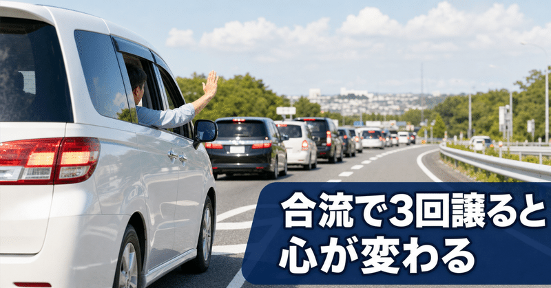 渋滞中に車を譲る習慣が心を変える理由